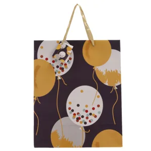Elegant Gold Balloon Large Gift Bag