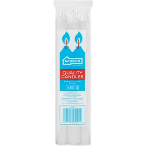 Newden White Quality Candles 6-Pack