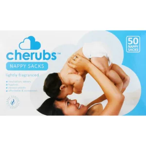 Cherubs Lightly Fragranced Nappy Sacks 50 Pack