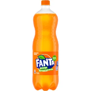 Fanta Orange Flavoured Sparkling Soft Drink Bottle 1.5L