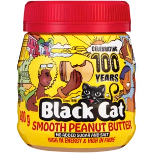 Black Cat No Added Sugar And Salt Smooth Peanut Butter 400g