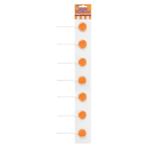 Cartoon Candy Peach Yoghurt Pop Lollipops 7 Pack