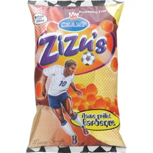 Champ Zizu's Flame Grilled Barbecue Maize Snack 100g