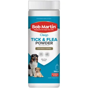 Bob Martin Clear Plus All Tick & Flea Powder For Dogs & Puppies 100g