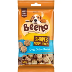BEENO Shapes Crispy Chicken Flavour Meaty Treats 120g
