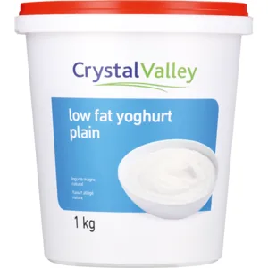 Crystal Valley Low Fat Plain Yoghurt 1kg