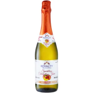 Royalty White Grape & Peach Flavoured Non-Alcoholic Sparkling Juice Bottle 750ml