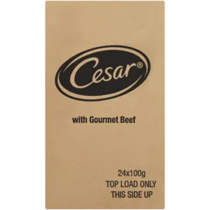 Cesar Gourmet Beef Adult Wet Dog Food 24 x 100g