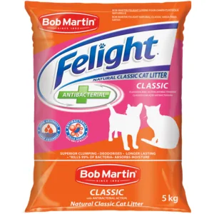 Bob Martin Felight Natural Classic Cat Litter Bag 5kg