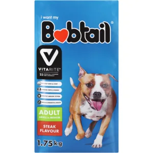 Bobtail Steak Flavoured Small Adult Dog Food 1.75kg