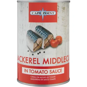 Cape Point Mackerel Middlecut in Tomato Sauce 400g