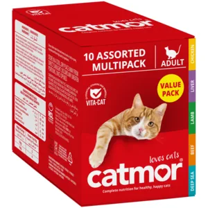 Catmor Multi-Pack Assorted Adult Wet Cat Food 10 x 70g