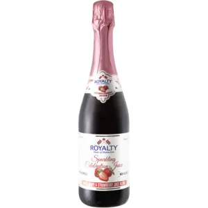 Royalty White Grape & Strawberry Flavoured Non-Alcoholic Sparkling Juice Bottle 750ml