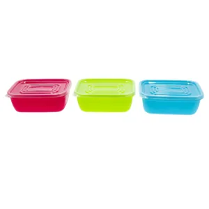 &Stack Multicoloured 3 In 1 Multi Storage Medium Rectangular Container Set 3-Pack