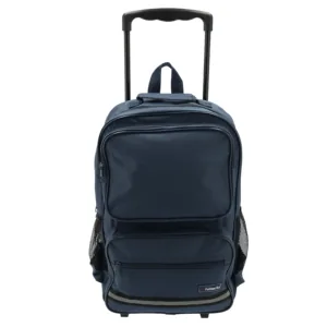 Fullmarks Navy Multi Pocket Trolley Backpack