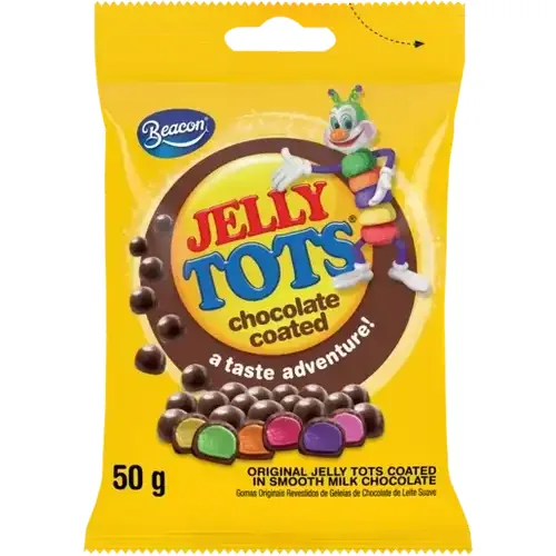 Beacon Chocolate Coated Jelly Tots 50g