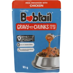 Bobtail Chicken Gravy With Chunks Dog Food 85g