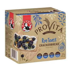 Provita Rye Toast Crackerbread 125g