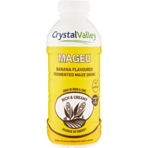 Crystal Valley Mageu Banana Flavoured Cultured Maize 500ml