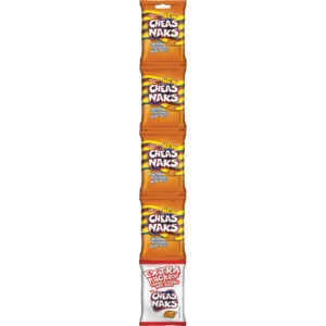 Cheas Naks Chicken Flavoured Maize Snack 5 x 22g