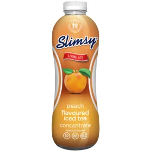 Slimsy Peach Flavoured Iced Tea Concentrate Bottle 1L