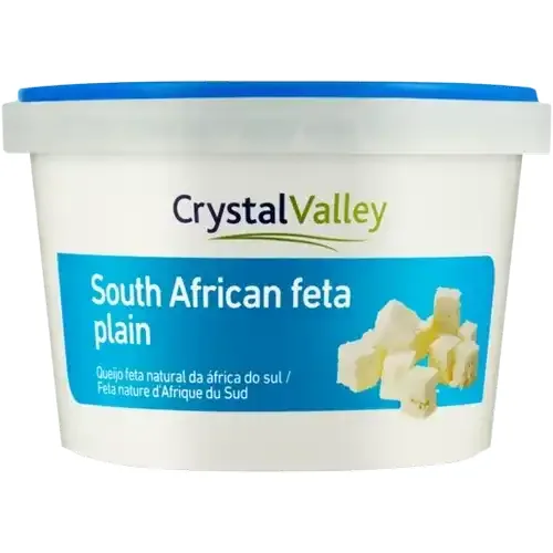 Crystal Valley Plain South African Feta Cheese 200g