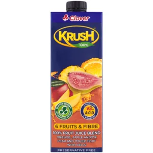 Krush 100% 6 Fruits & Fibre Fruit Juice Blend With Cells 1L