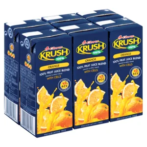 Krush 100% Orange Juice Blend Boxes 6 x 200ml