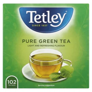 Tetley Pure Green Tea Teabags 102 Pack