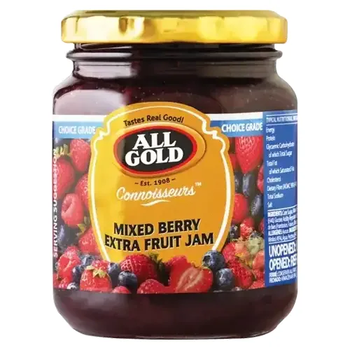 ALL GOLD Mixed Berry Extra Fruit Jam Jar 320g