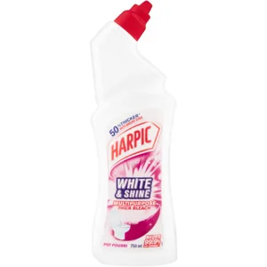 Harpic White & Shine Pot Pourri Multipurpose Thick Bleach with Baking Soda 750ml