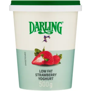 Darling Strawberry Flavoured Low Fat Yoghurt 500g