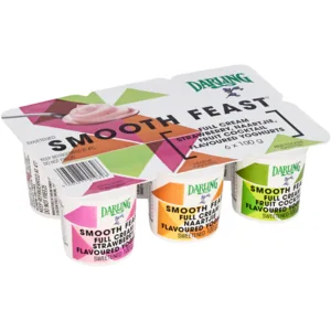 Darling Smooth Feast Assorted Full Cream Yoghurt 6 x 100g