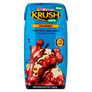 Krush Cranberry Flavoured 100% Fruit Juice Blend 200ml