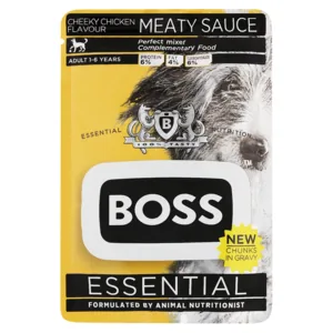 Boss Chicken Flavoured Dog Food Pouch 85g