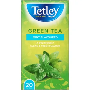 Tetley Mint Flavoured Green Tea Bags 20 Pack