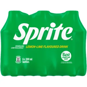 Sprite Lemon-Lime Flavoured Sparkling Drink 6 x 300ml