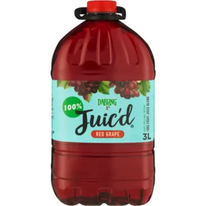 Darling Juic'd Red Grape 100% Fruit Juice Blend 3L