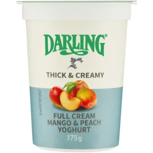 Darling Double Thick & Creamy Full Cream Mango & Peach Flavoured Yoghurt 175g