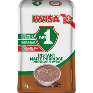 Iwisa No.1 Chocolate Flavoured Instant Maize Porridge 1kg