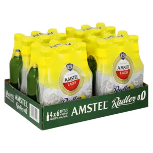 Amstel Lager Radler 0.0% Beer Bottles 24 x 330ml