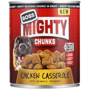 Boss Mighty Chunks Chicken Casserole All Adult Wet Dog Food 775g