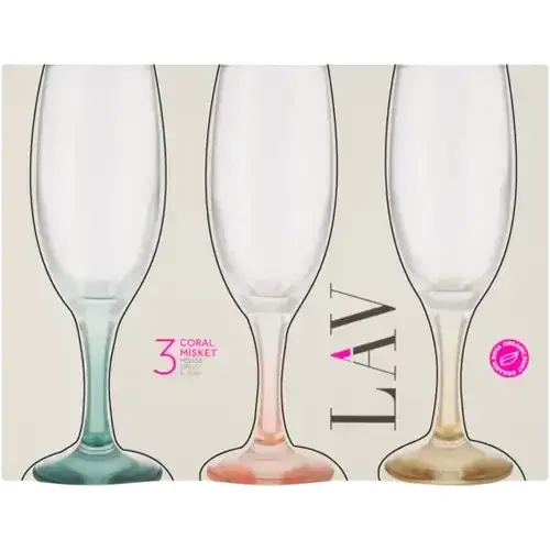 LAV Flute Bali Glass Set 3-Pack