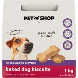 Petshop Marrowbone Flavour Baked Dog Biscuits 1kg