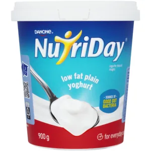 Danone NutriDay Plain Low Fat Yoghurt 900g