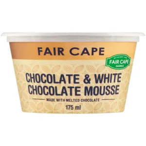 Fair Cape Dairies Chocolate & White Chocolate Mousse 175ml
