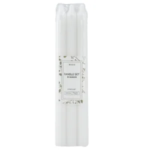 Dinner Candles White 6-Pack