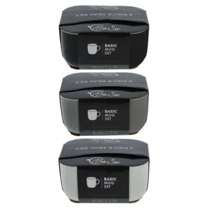 Basic Coffee Mug 370ml 4-Pack (Colour May Vary)