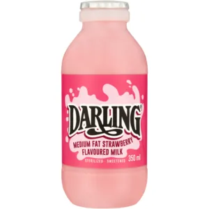 Darling Strawberry Flavoured Medium Fat Milk 350ml