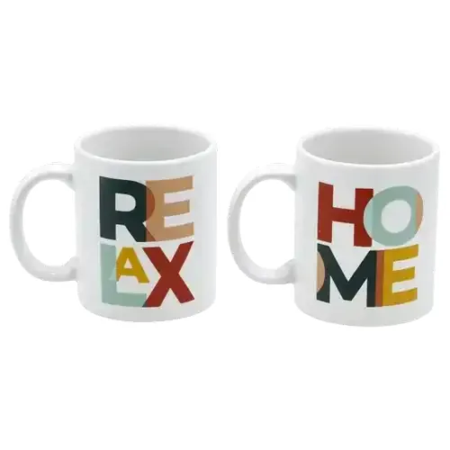 Home Love Relax Coffee Mug 312ml (Design May Vary)